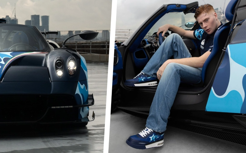 The Huayra Roadster BC Capsule Collection by BAPE
