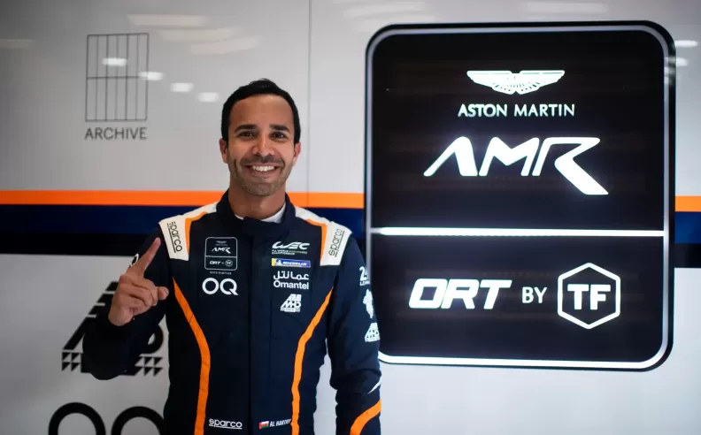 The first Omani driver to take pole position in the WEC