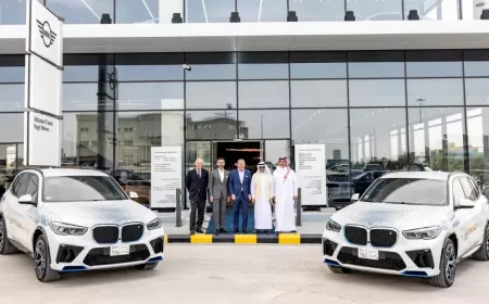 إطلاق أسطول BMW iX5 Hydrogen التجريبي لأوّل مرّة في الشرق الأوسط خلال حفل افتتاح صالة عرض Retail.Next BMW لشركة محمّد يوسف ناغي للسيارات في المملكة العربية السعودية