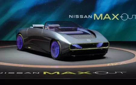 The first appearance of the all-electric Nissan Max Out Convertible at Nissan Futures showcases