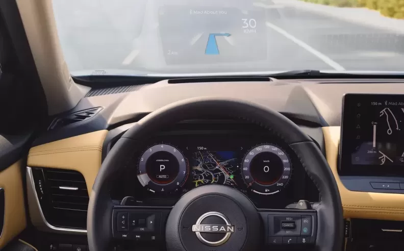 The largest Heads-Up Display in the segment