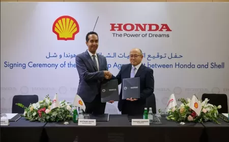 Shell partners with Honda Gulf to supply Genuine Motor Oil for passenger cars in Qatar and Oman