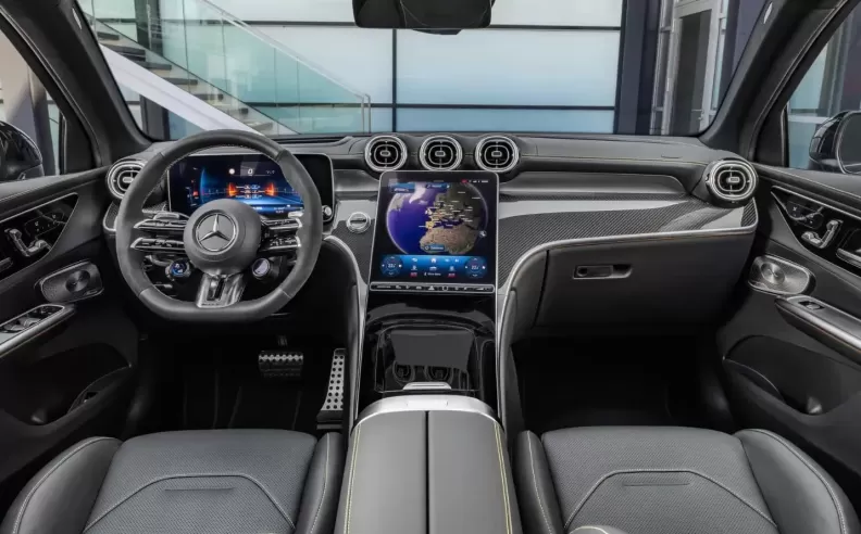 Inside the cabin of the GLC models