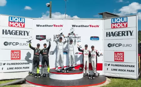 Aston Martin Vantage records IMSA double victory with Heart of Racing at Lime Rock Park