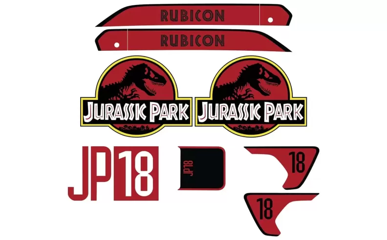 حزمتي ملصقات Jurassic Park