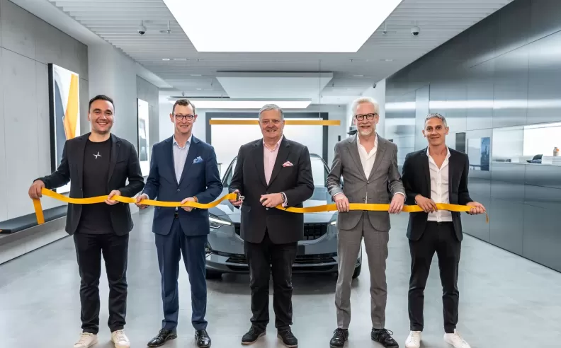 The opening of the Polestar Space in Mall of the Emirates.