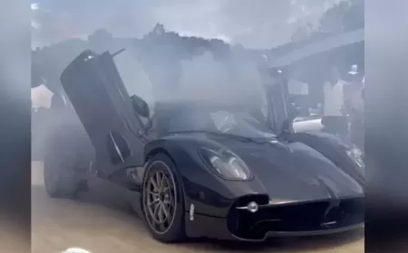 Smoke Stole the Spotlight: Unveiling the Pagani Utopia Supercar at Monterey Car Week