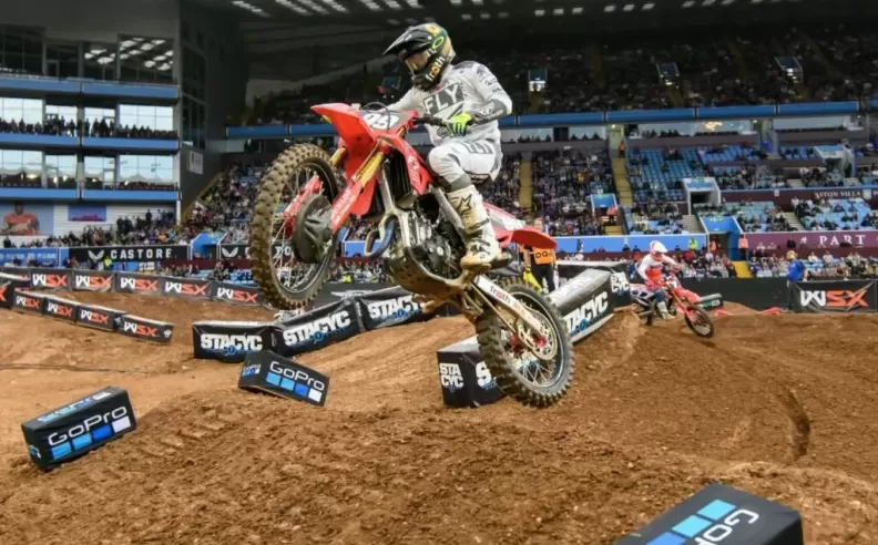 Highlights of the Etihad Arena Supercross track 