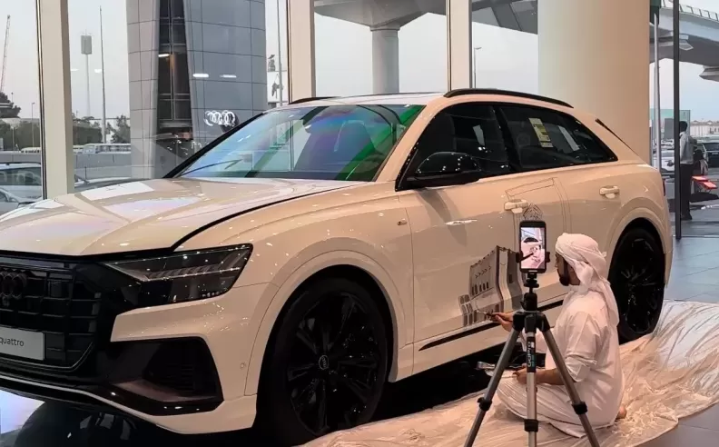 Emirati-inspired artistic collaboration with Audi