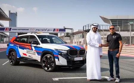 AGMC and Dubai Autodrome partnership unveils BMW XM as safety car for 2024 racing season