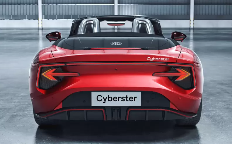 Specifications and design of the MG Cyberster