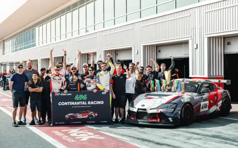 Emirati Team Secures First-Ever Toyota Supra Win in GT4 Class at Hankook 24H Dubai