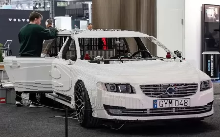 The Incredible Journey of a Life-Size Lego Volvo V70