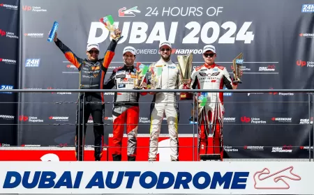 فريق كونتيننتال رايسينغ الإماراتي يكسب اللقب بفئة GT4 خلال مشارَكته في سباق هانكوك 24 ساعة دبي للتحمُّل