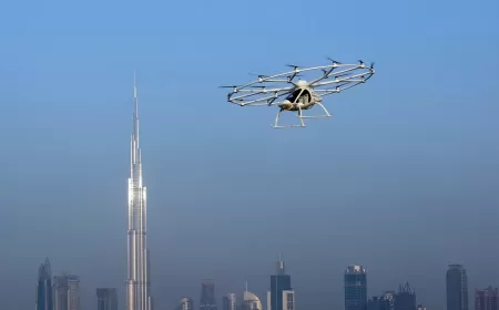دبي تقترب من حلم انطلاق خدمات التاكسي الطائر في المدينة
