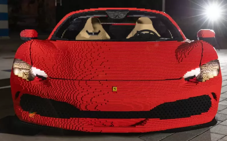 A Life-Size Ferrari 296 GTS Revs Up Creativity
