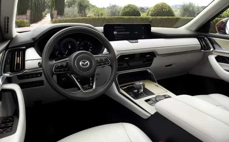 Interior appointments of the CX-80