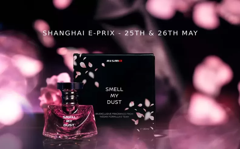  A Bold Fragrance Celebrating Formula E in Shanghai with Unique Tire and Cherry Blossom Scents