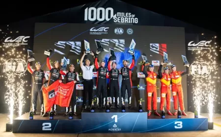 تويوتا جازو للسباقات يُحقِّق فوزاً مزدوجاً في سباق الـ 1000 ميل من سيبرينغ ضمن بطولة العالم للتحمل