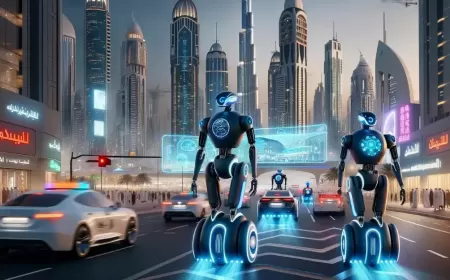تقنية من المستقبل: روبوت ذكي لرصد المخالفات على شوارع دبي