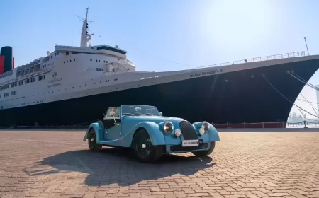 NEW MORGAN PLUS FOUR MAKES ITS MIDDLE EAST GRAND PREMIERE  ONBOARD THE ICONIC QE2 CRUISE SHIP IN DUBAI