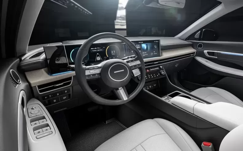 The interior of the 2024 Sonata and safety features