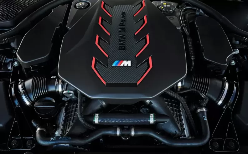 M HYBRID drive system combines a free-revving V8 engine with a powerful electric motor.