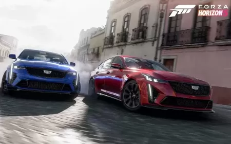 Cadillac CT4-V Blackwing and  CT5-V Blackwing Sedans Debut in ‘Forza Horizon 5’ Available across the Middle East