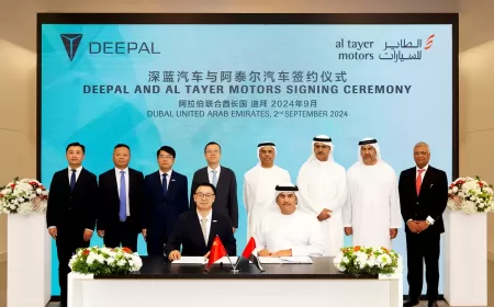 AL TAYER MOTORS IS FIRST PARTNER TO SIGN EV BRAND DEEPAL IN THE MIDDLE EAST