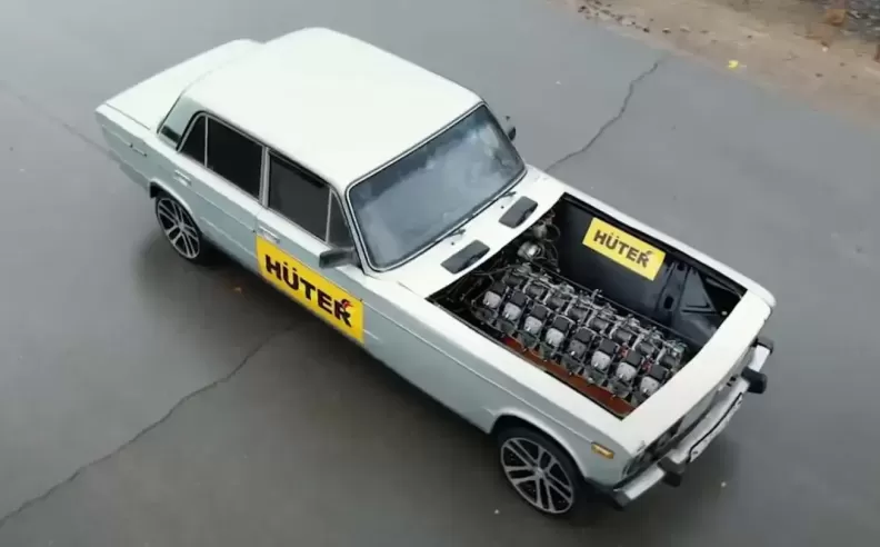 V-16-Powered Lada Is Real, Ridiculous, and Glorious