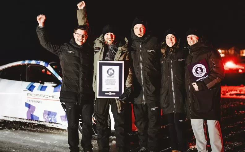 Porsche Taycan Guinness World Records