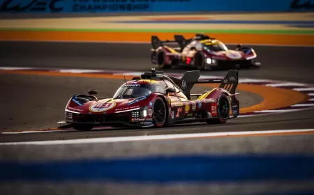 Historic Ferrari One-Two-Three in Qatar