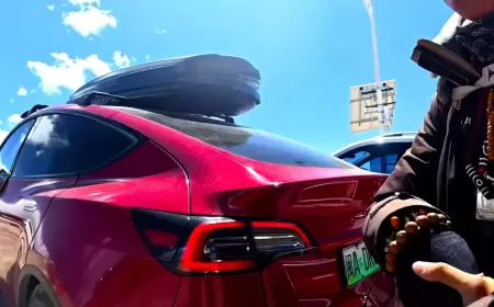تسلا بالبنزين؟ مالك موديل Y يبتكر طريقة هجينة لتجاوز قلق المسافة