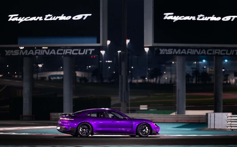 Taycan Turbo GT Wows at Yas Marina with Record-Breaking Performance