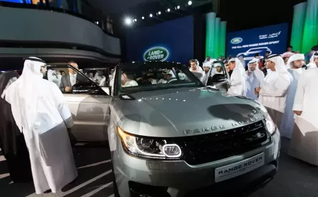 Al Tayer Motors fleet, dealer of Land Rover in the UAE