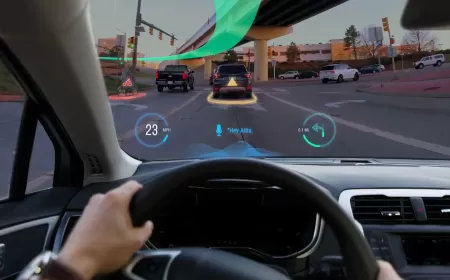 الزجاج الأمامي الذكي Head Up Display وتجربة القيادة المستقبلية