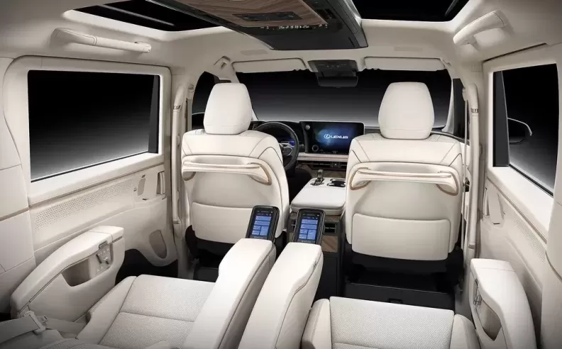 The 2024 Lexus LM minivan