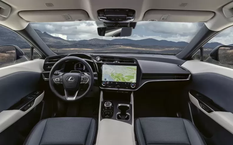 The interior of the Lexus RZ Outdoor Concept 