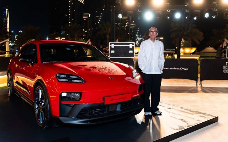Porsche Showcases Electric Cayenne and GT3 Manthey Kit in Dubai