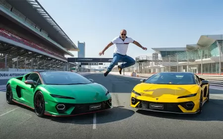 Video: Lamborghini Temerario 920 hp 10000 RPM Dubai Autodrome track madness
